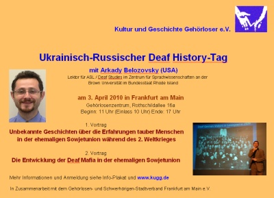 Ukrainisch-Russischer Deaf History-Tag