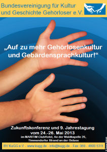 Zukunftskonferenz und 9. Jahrestagung 2013 - Plakat