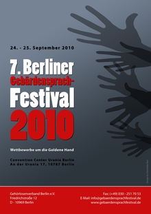 7. Gebärdensprach-Festival - Plakat