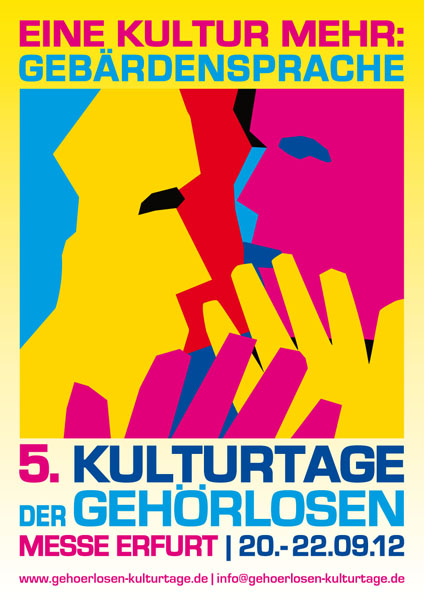 5. Kulturtage der Gehörlosen 2012 - Plakat